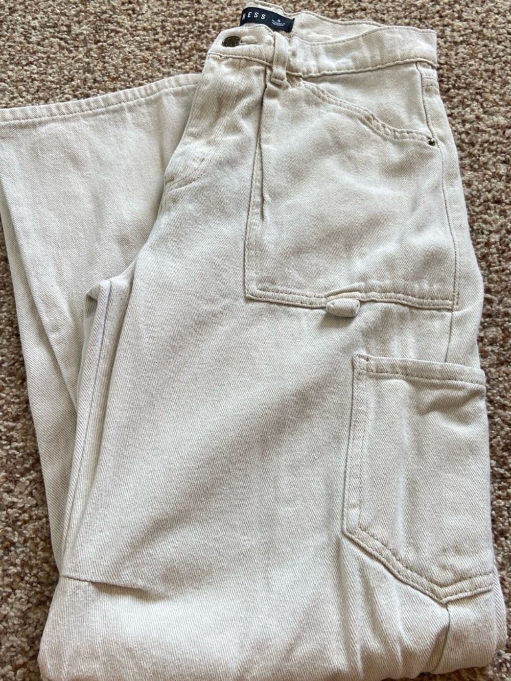 Lioness Flare Wide-Leg Jeans in Cream